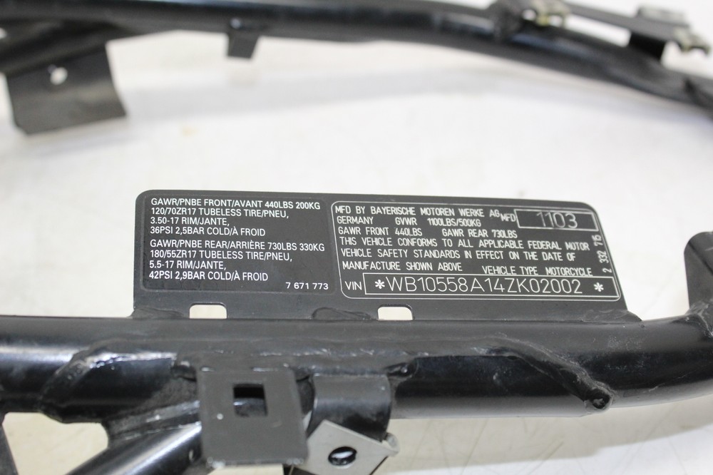 2004 Bmw K1200gt Abs Rear Subframe Back Sub Frame