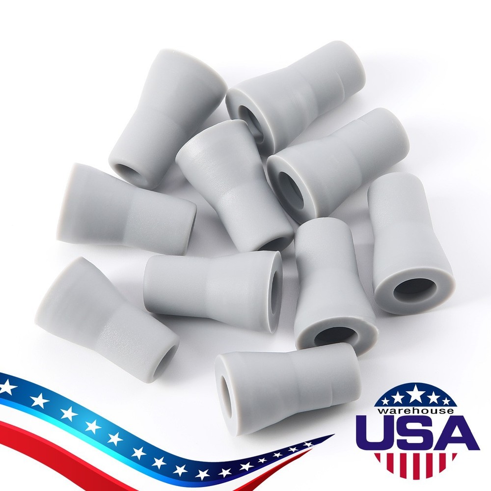 10pcs Dental Saliva Ejector Weak Suction Rubber Snap Tip Adapter Replacement
