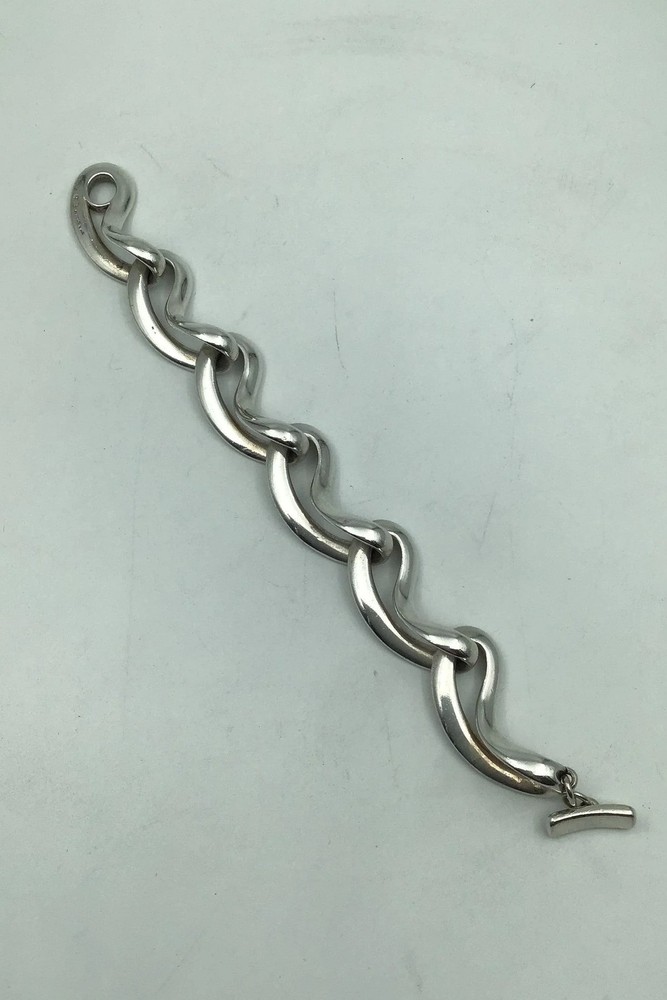 Georg Jensen Sterling Silver Bangle No 452 Infinity