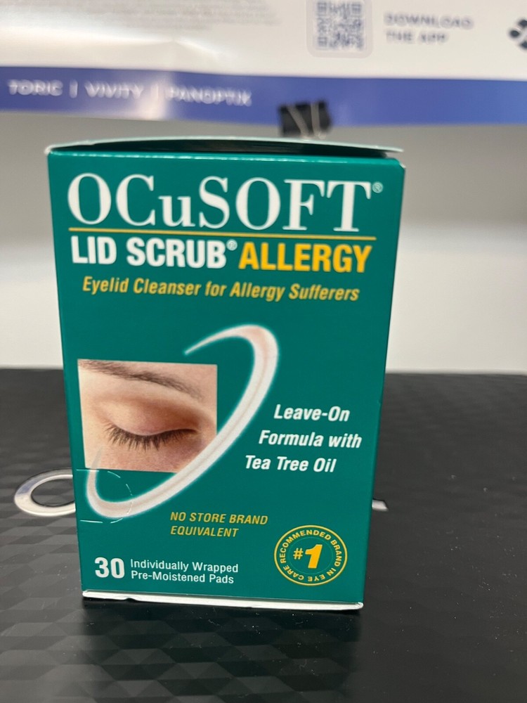 Ocusoft Lid Scrub Allergy Eyelid Cleanser 30 Pads