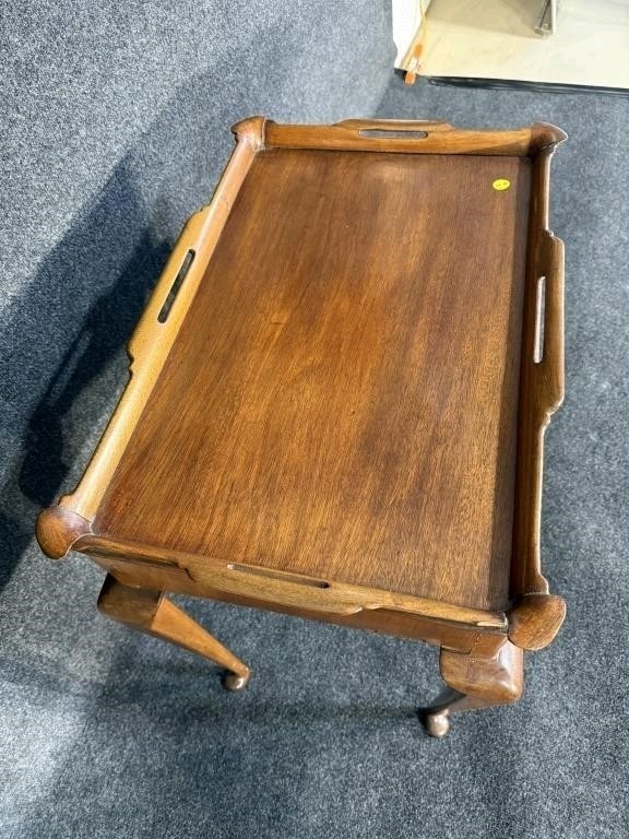 English Mahogany Tea Table 19thc