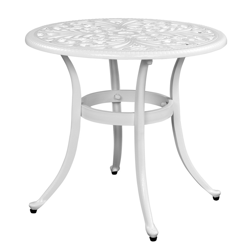 Patio End Table Side Table, Cast Aluminum Cocktail Table
