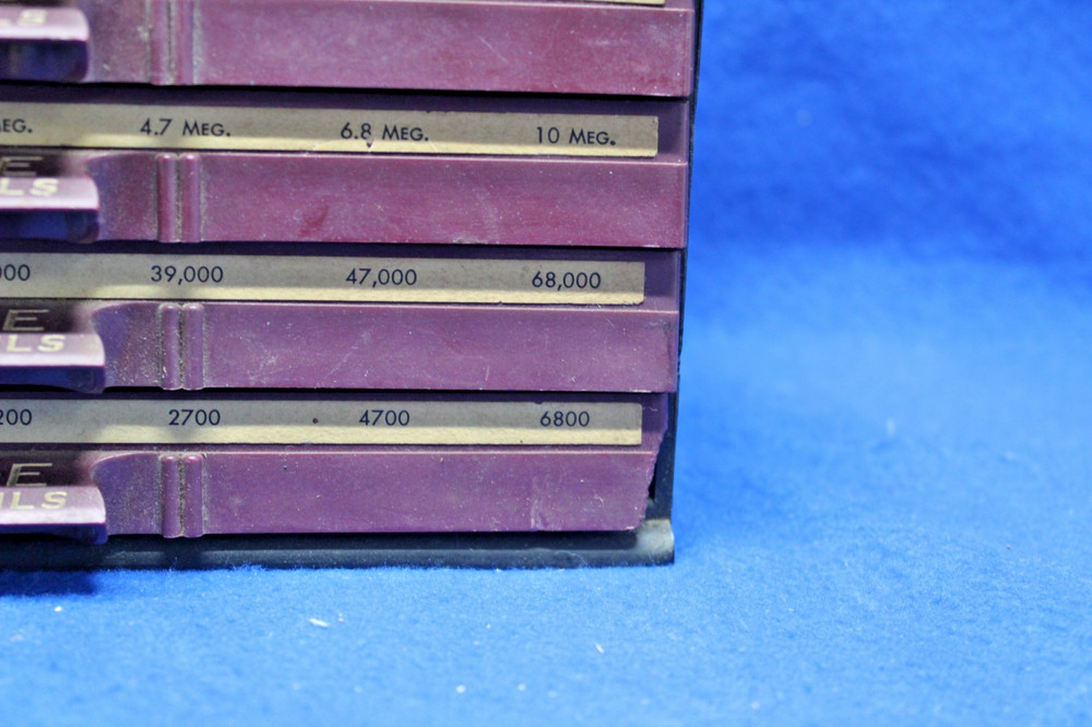 Vintage Ohmite "Little Devils" Storage Display Cabinets (Cabinet Only)