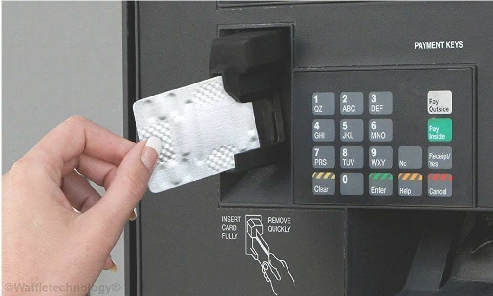 KICTeam Waffle Technology Card Reader Cleaning Card 40Count