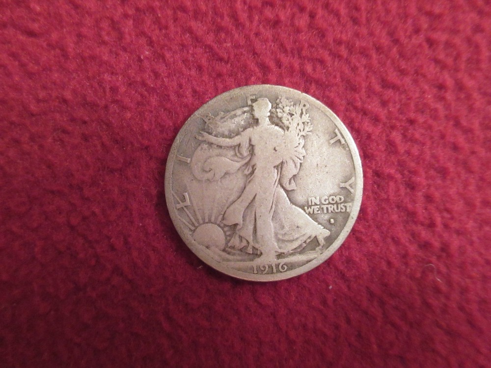 1916S Walking Liberty Half Dollar Key Date!