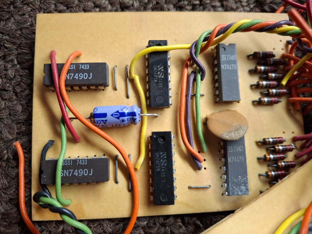 Vintage BCD-TO-7 Segment Display Boards, see description