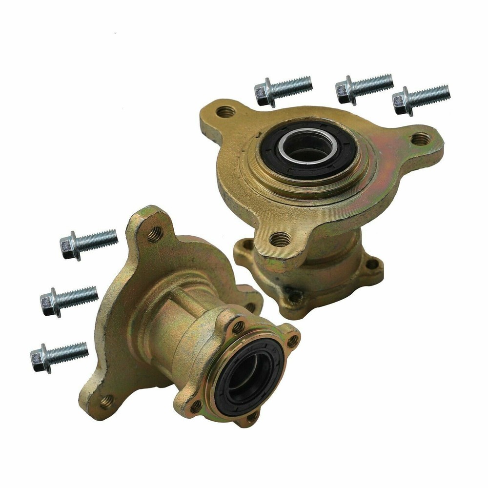 Full set Front Spindle 3 Stud Hub Brake Caliper Tie Rods Go Kart ATV Quad Buggy