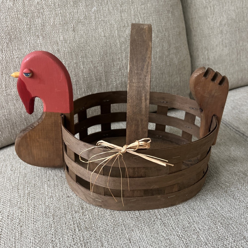 Vintage Turkey Basket