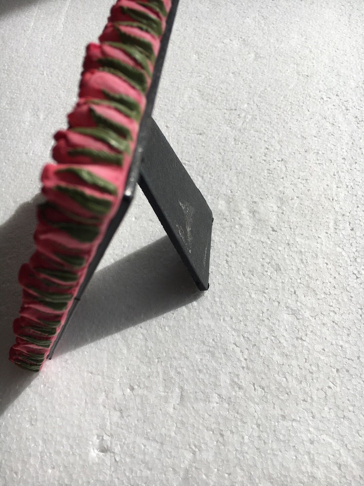 Tiny Pink Roses Resin Photo Frame