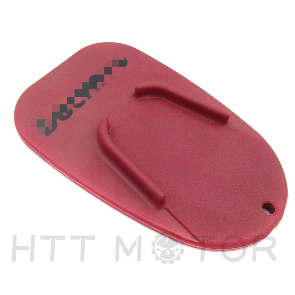 Red kickstand plate pad For Universal Ducati