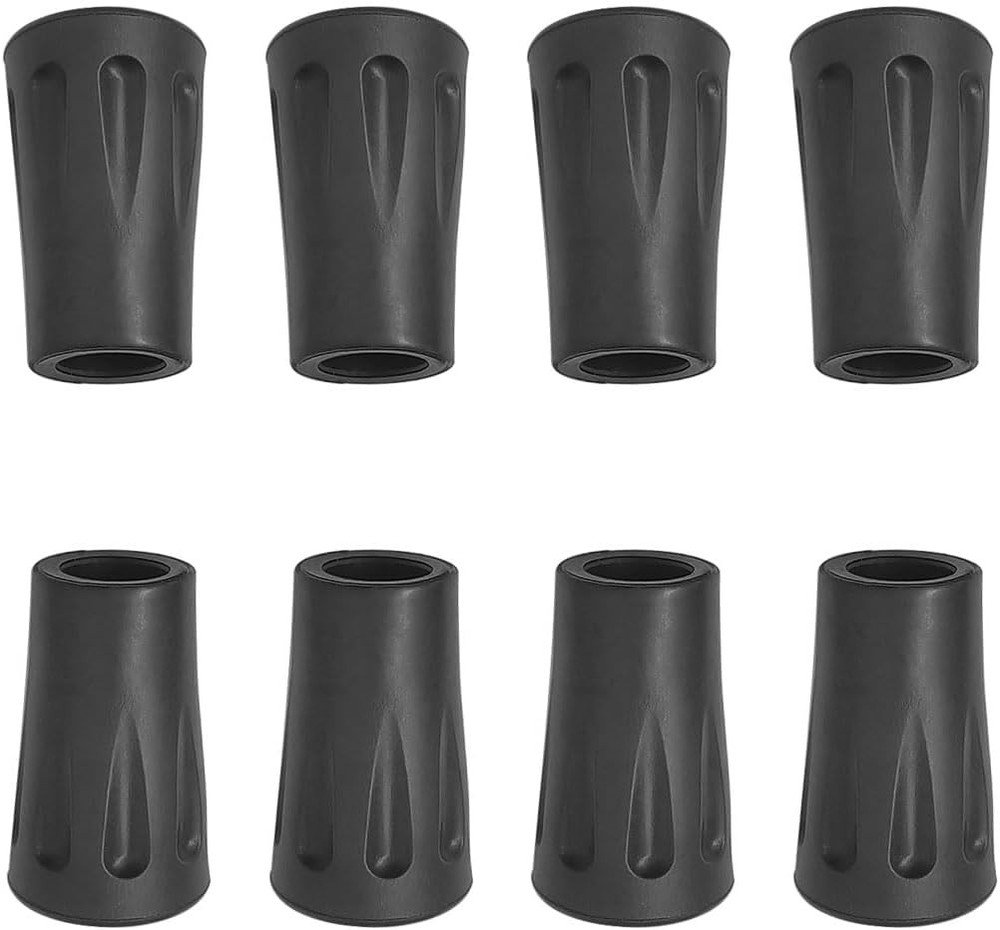 8Pcs Trekking Pole Tips Replacement Protectors, Poles Tips Cover, Rubber Tips fo