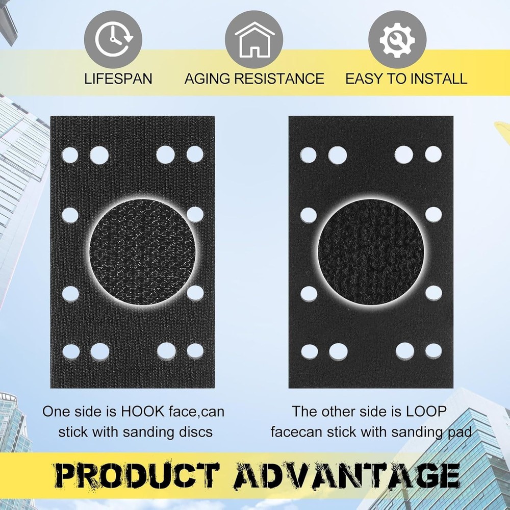 4 Pcs Soft Black Foam Sanding Pads Interface Sander Backing Pad Compatible...