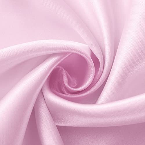 Horbaunal Pack Satin Table Runner 1x 108 Inch, Smooth Table 2 Light Pink