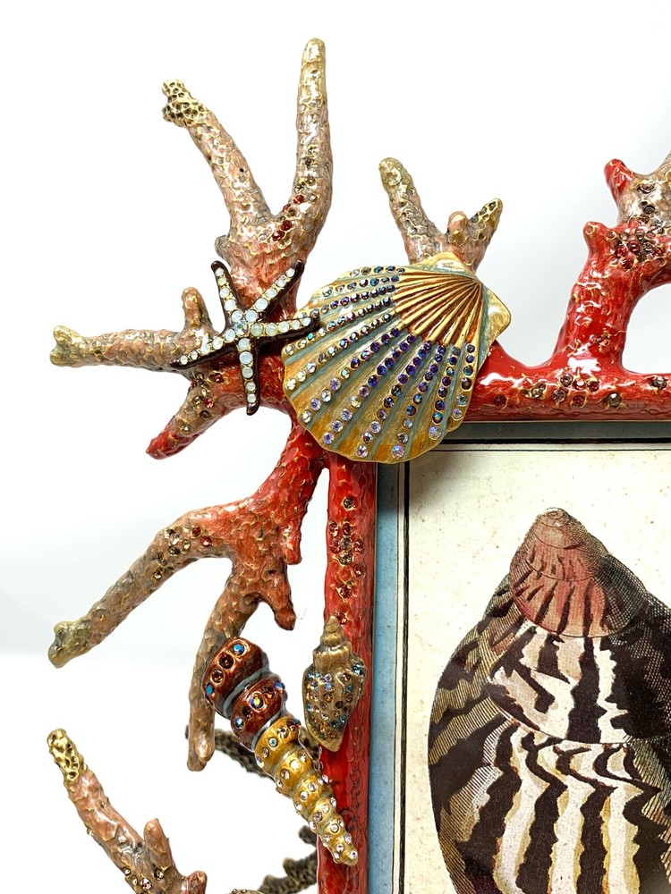 Jay Strongwater Grotto Coral Reef Photo Frame - MINT!