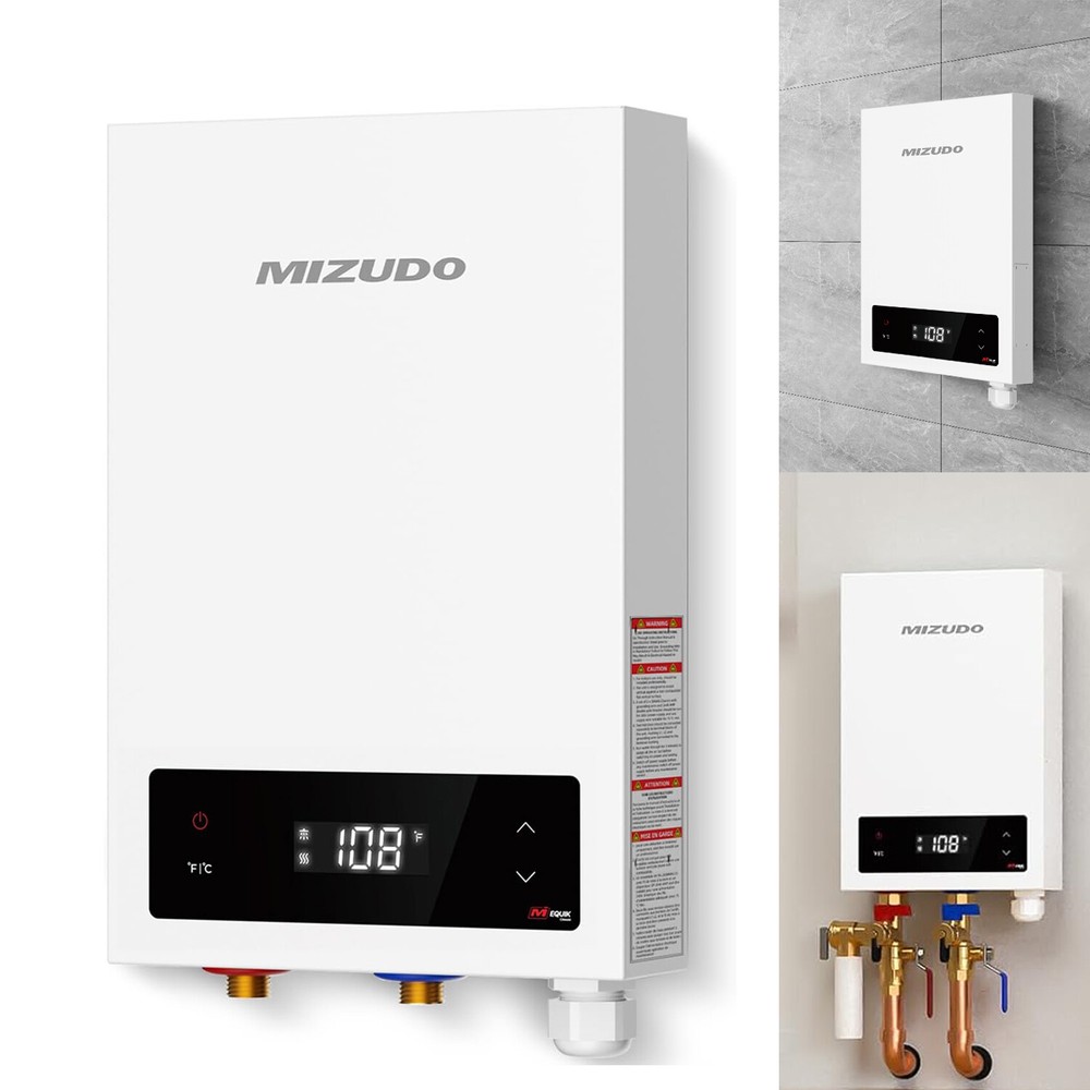 14000W 240V Tankless Water Heater LED Display Instant Hot Electric Boiler Indoor