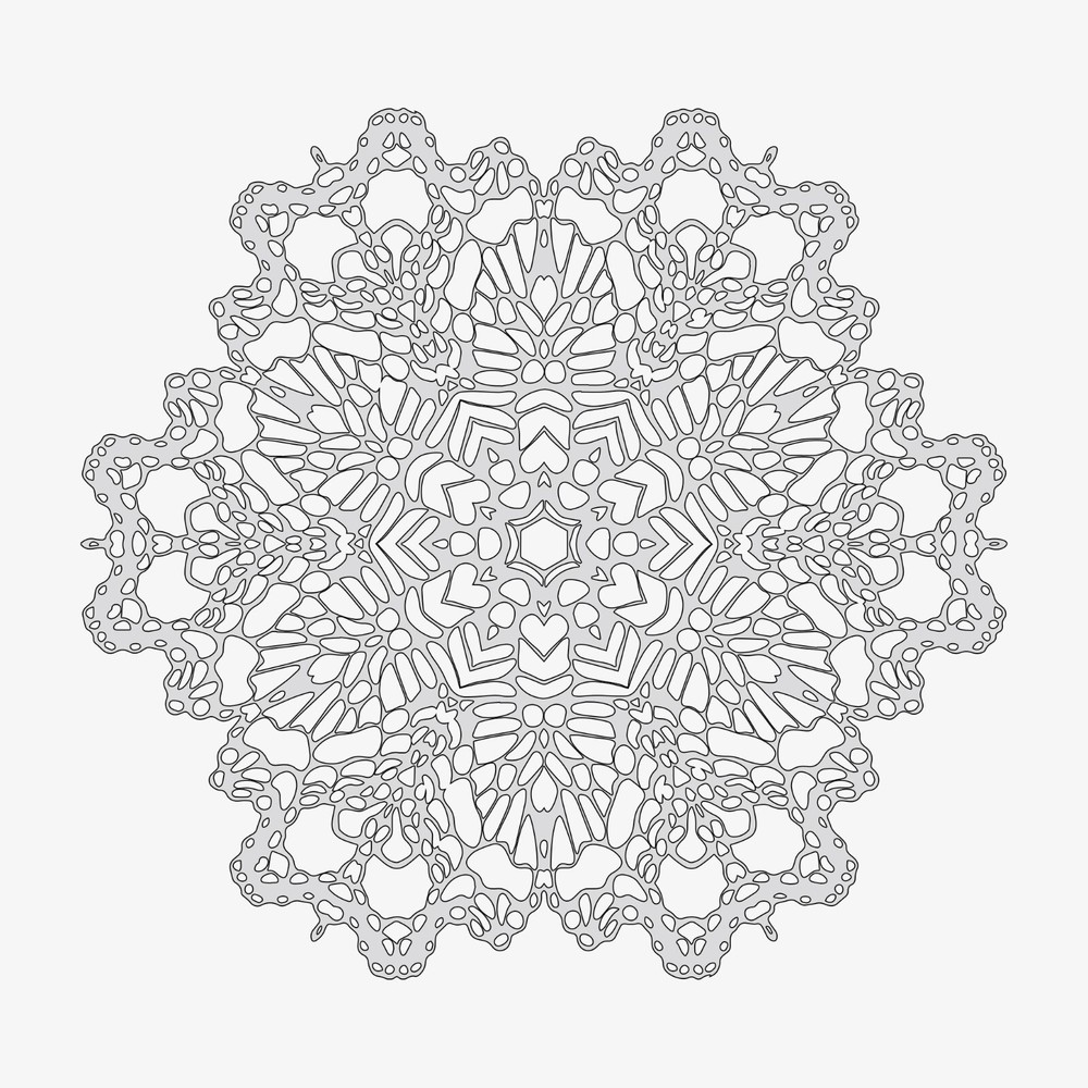 Mandala #1 - Reusable Airbrush Stencil Template