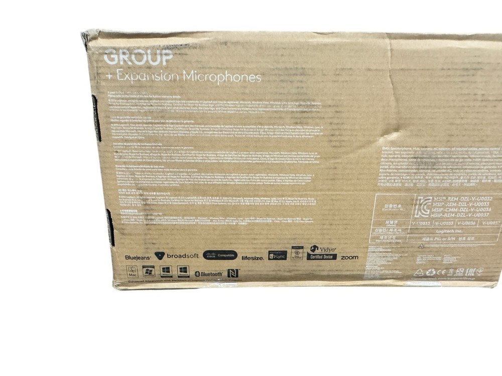 Logitech Group + Expansion Microphones Video Conferencing System Bundle