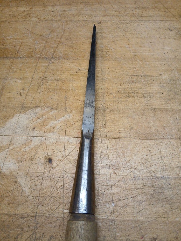 ANTIQUE UNDERHILL EDGE TOOL CO. 1/2" MORTICE CHISEL *LONG* EXCELLENT CONDITION!