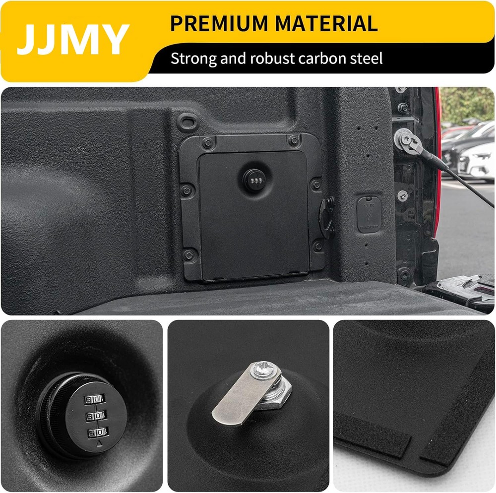 For 2022-2025 Ford Maverick Security Bed Partition Storage Bin with Code Lock