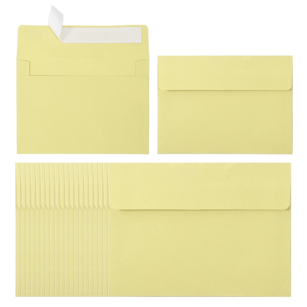 60Pack A2 Envelopes, Light Yellow Invitation Envelopes4-3/8" x 5-3/4"