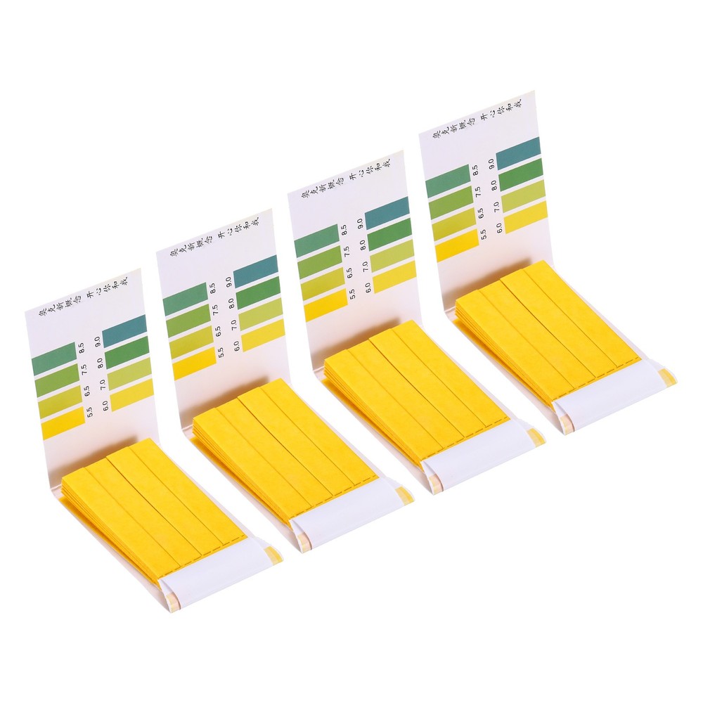 PH Test Strips 5.5-9.0.4pcs 80 Indicator Maps Sunflower Tester