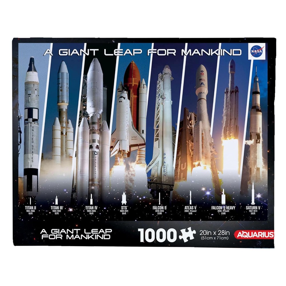 NASA Rocket Grid 1000 Piece Jigsaw Puzzle