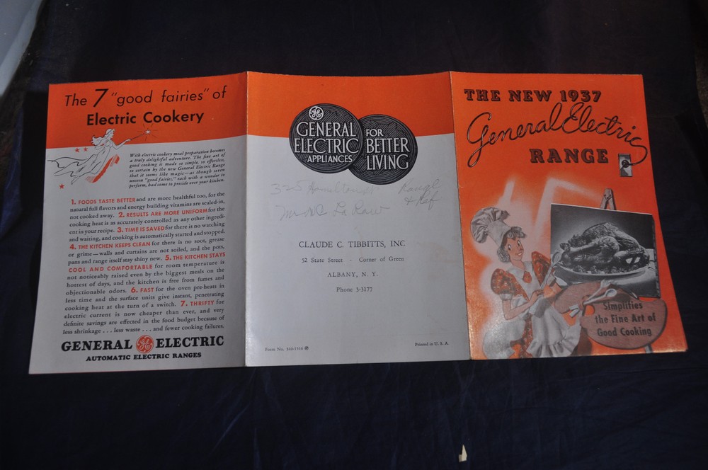 1937 General Electric Range Brochure