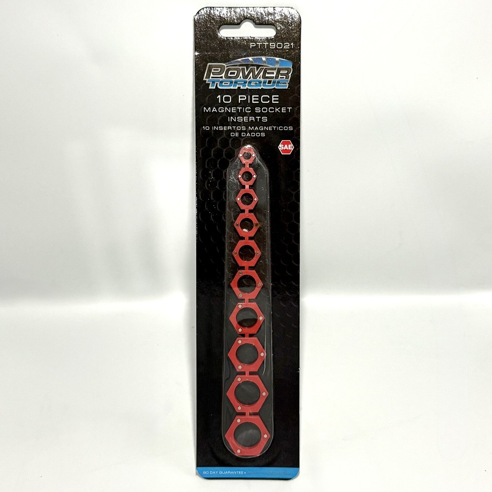 🇺🇸 NEW - Magnetic Socket Inserts - SAE - 10pc POWER TORQUE PTT9021