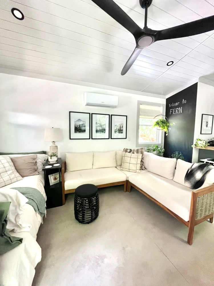 Modern Tiny Home Plan- PDF Print Yourself- Simple Design- 1 bedroom 1 1/2 Bath