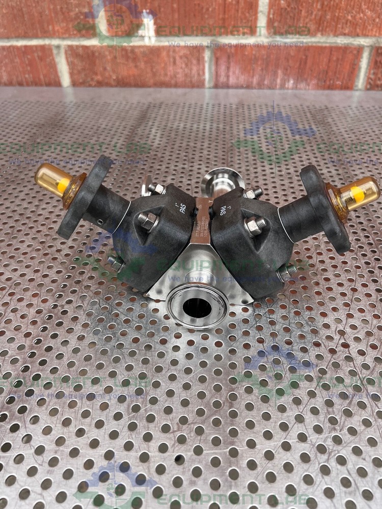 ITT Pure Flo 1-316L-RA20MAX 3 - Way Diaphragm Valve w/ 1" Sanitary Fitting