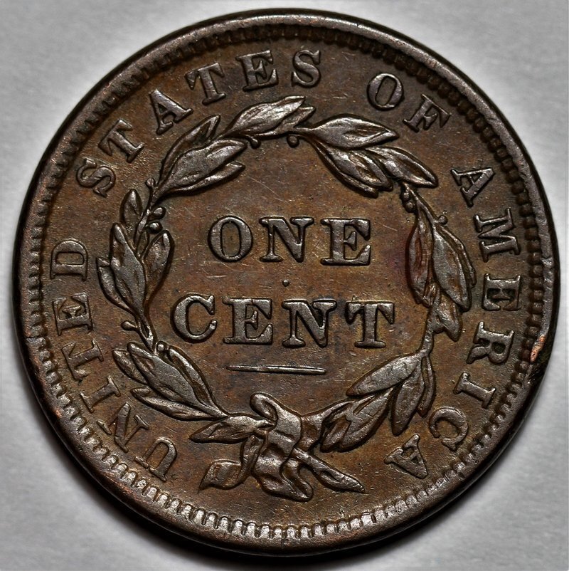 1838 Coronet Head Large Cent - US 1c Copper Coin