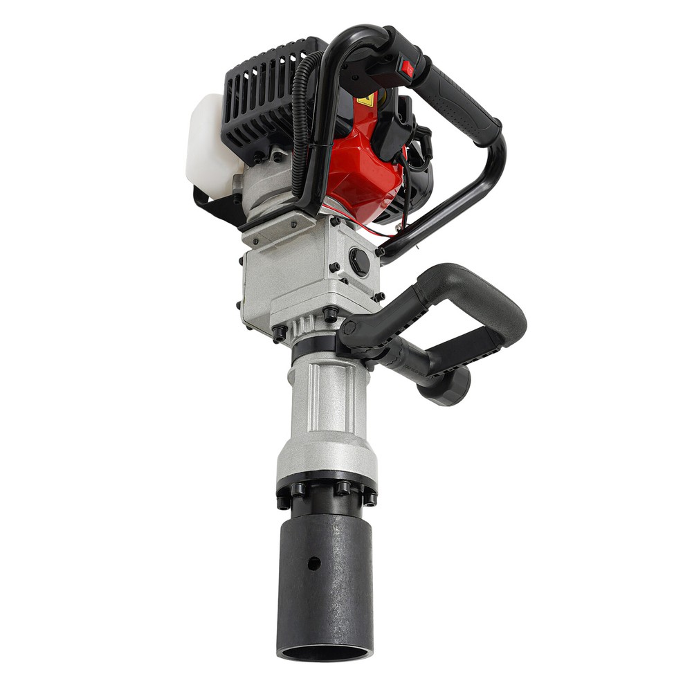 Gas Powered T Post Driver Fence Pile Driver Jack Hammer w/Chisel 32.7cc 2 Stroke