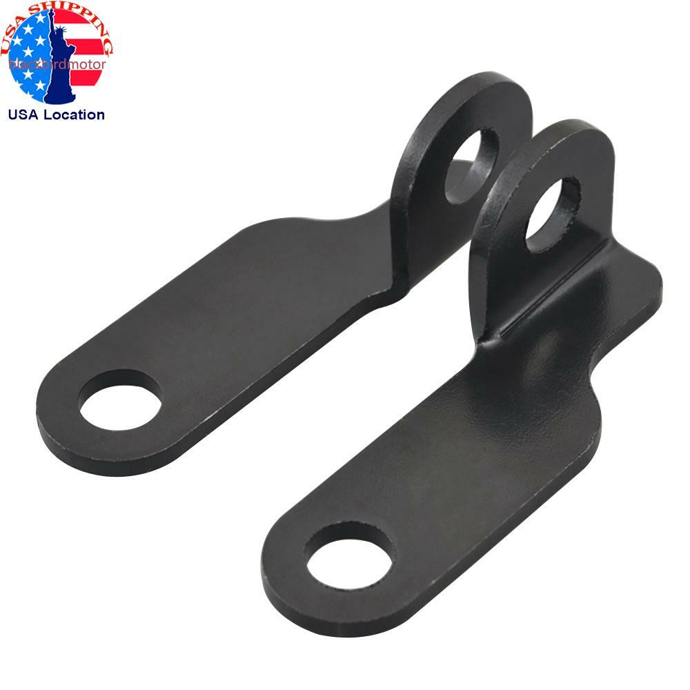 2X Motorcycle Turn Signal Light Holder Bracket Front Rear Fork Clamp For Harley