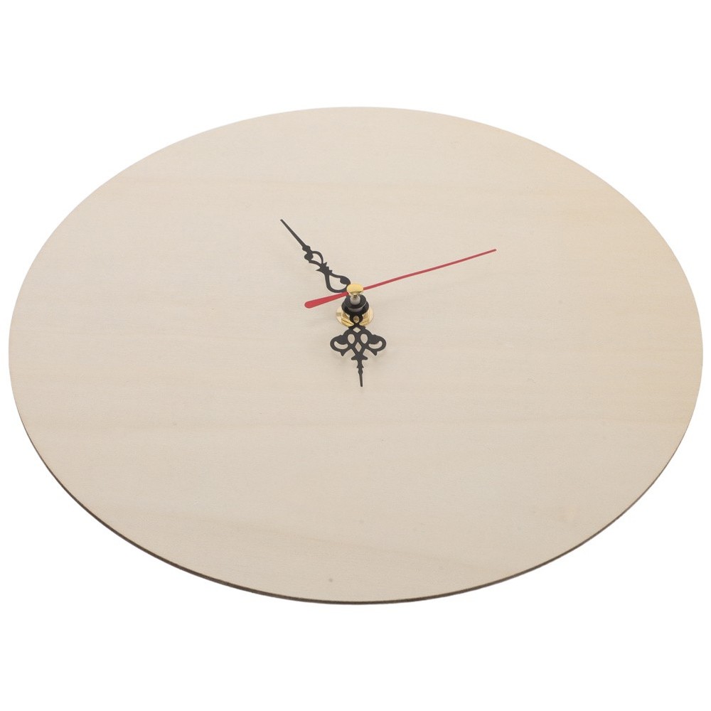 Wooden Clock Base Diy Easel Blank Dial Replacement Face and Movement Kit