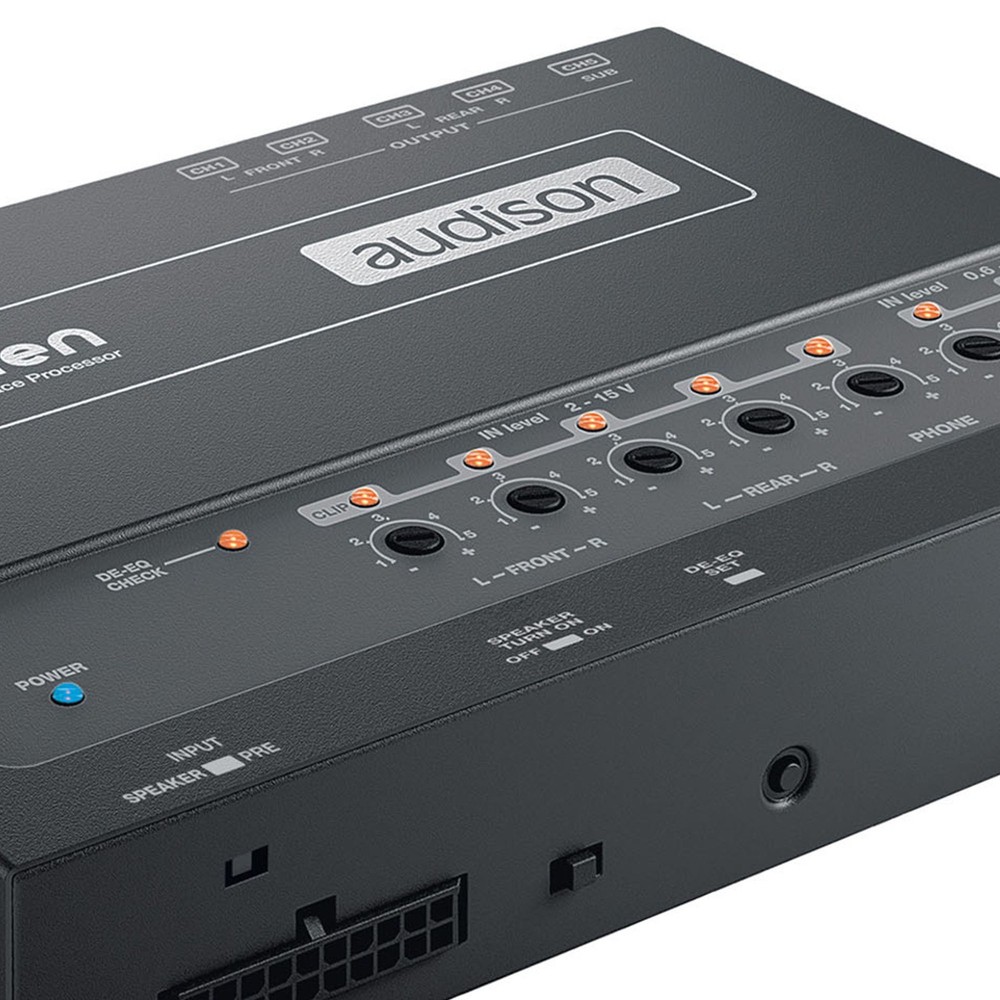 Audison bit Ten Signal Interface Processor w/ 4 Ch In & 5 Out + DRC MP Remote