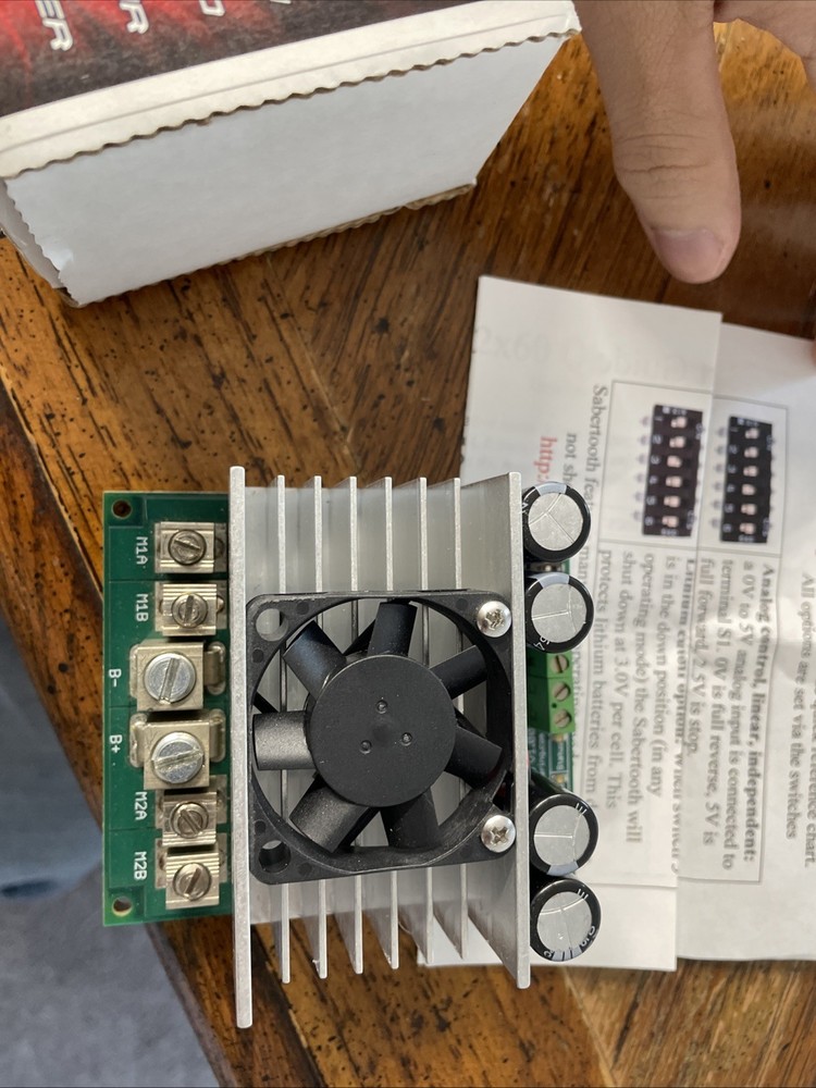 [New] Sabertooth dual 60 Amp motor driver 2x60 Dimension Engineering