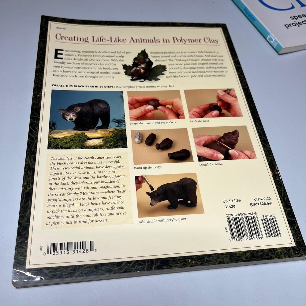 Polymer Clay Instruction Book Lot of 4 Crafting Techniques Projects