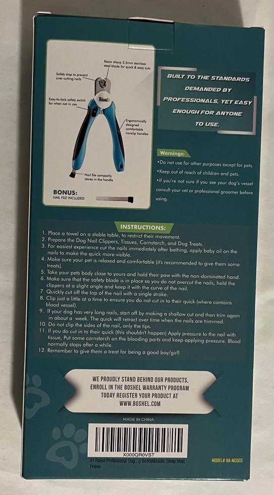 Boshel pet nail clippers