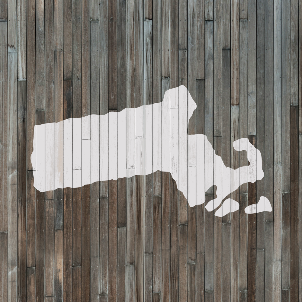 Massachusetts State Stencil - Durable & Reusable Mylar Stencils
