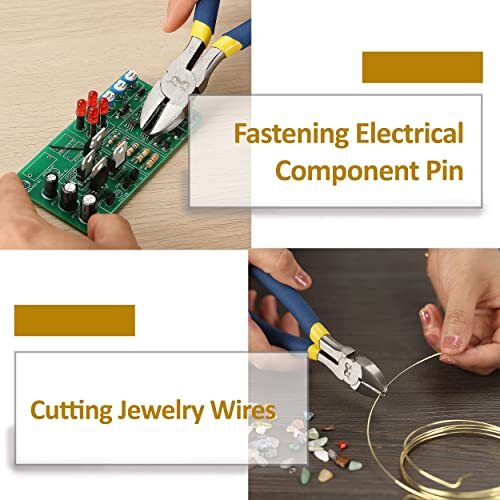 Flush Wire Cutter Diagonal Cutter for Electronics Wire Jewelry Plastic