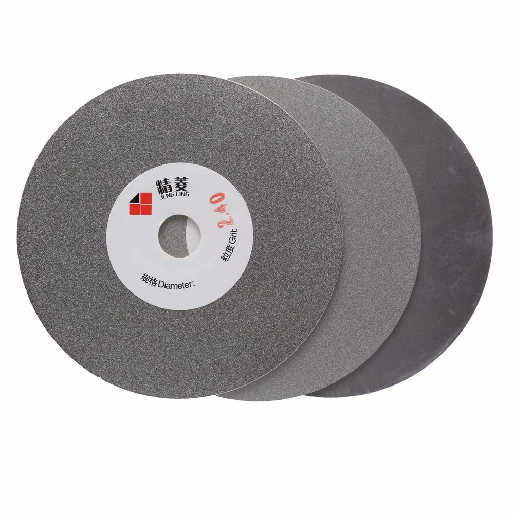 3Pcs 4" inch 100 mm Grit 80-3000 Diamond Flat Lap Disk Grinding Discs Set