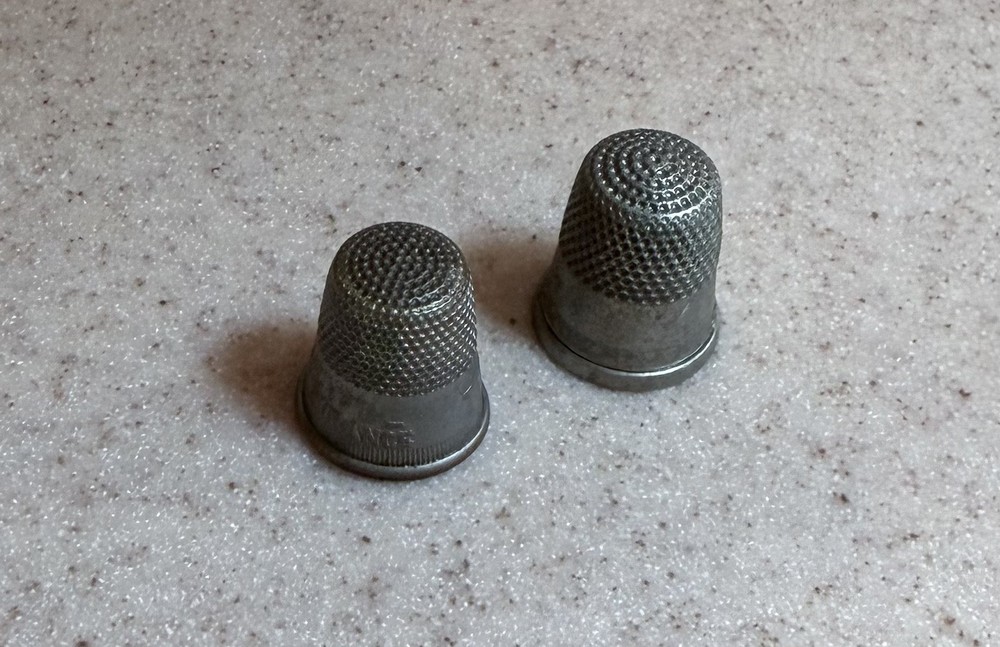 Vintage metal thimbles