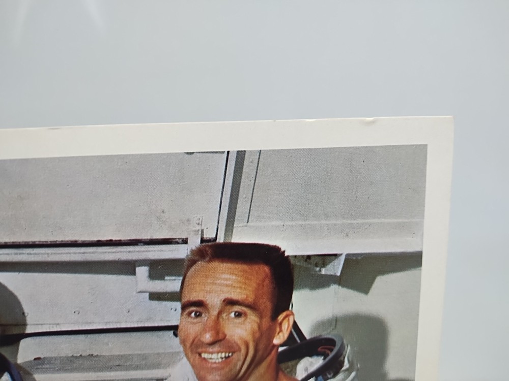 NASA APOLLO CREW LITHOGRAPH SIGNED By Eisele Schirra Cunningham Autographed