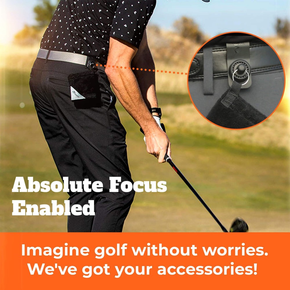 Golf Magnetic Belt Latch-It Accessory Attachment System - Secure & Quick Golf...