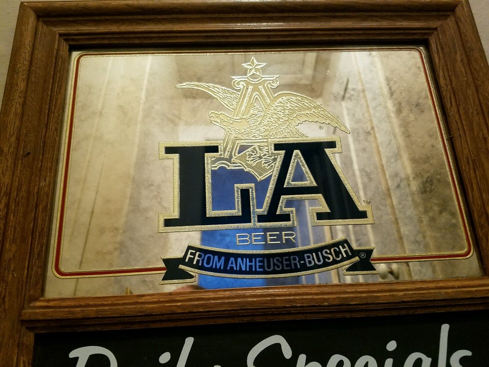 1986 LA beer menu chalkboard