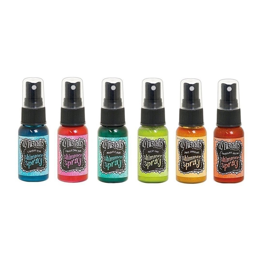 Ranger Dylusions Bright Shimmer Spray Bundle - Fresh Lime, Tangerine Dream,...