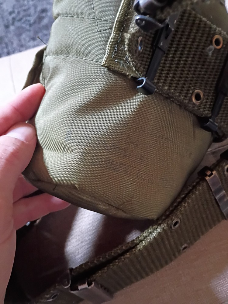 U.S Army Canteen On Adjustable Pistol Belt
