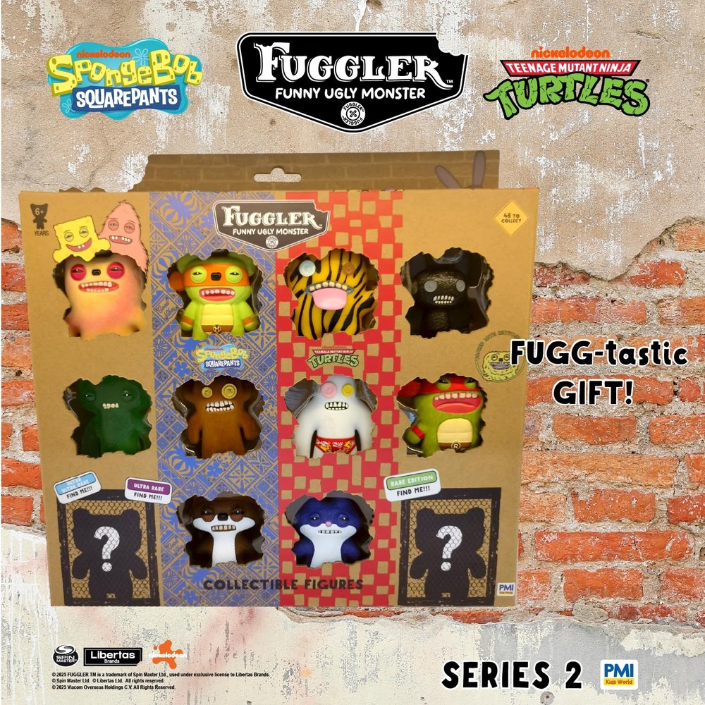 Fuggler Series 2 Collectible Figures 12-Pack Window Box | Mini, Multicolor