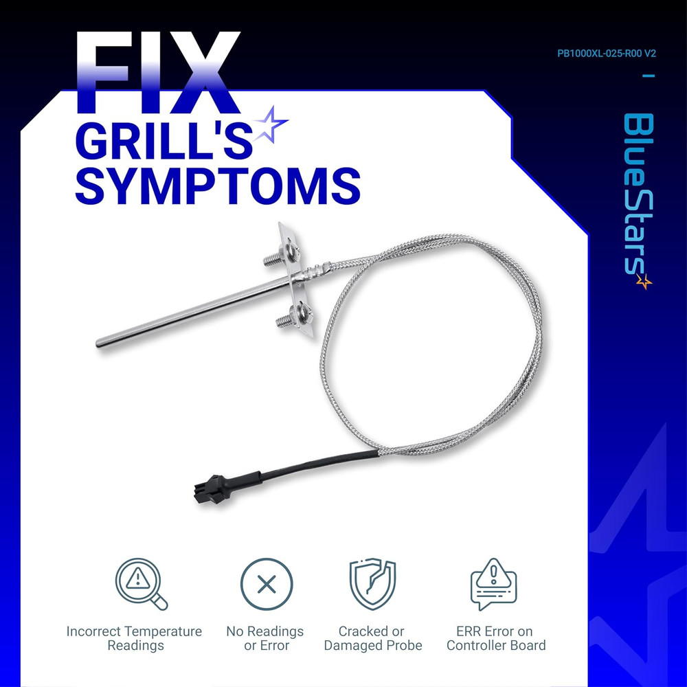[Upgraded] RTD Temperature Probe Sensor, Compatible with Pit Boss Pellet Grills