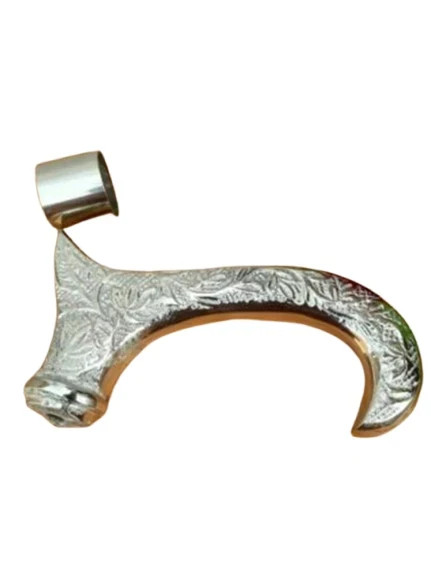 Vintage Handmade [Only Handle] Walking Cane Handle Brass Design
